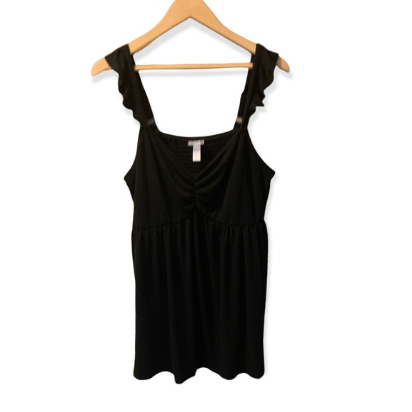 TORRID Black Super SOFT Knits Adjustable Stretchy and Soft Flowy Tank Top-Size 1 - Picture 2 of 9